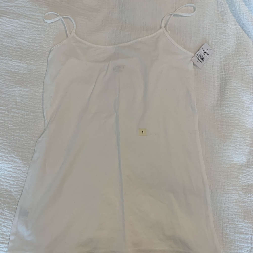 White camisole from Loft, NWT